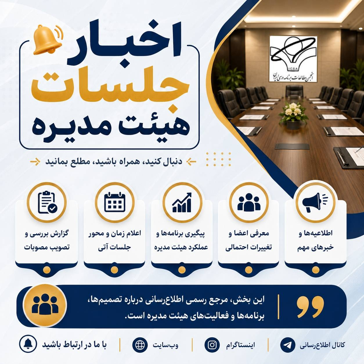 جلسات هیئت مدیره